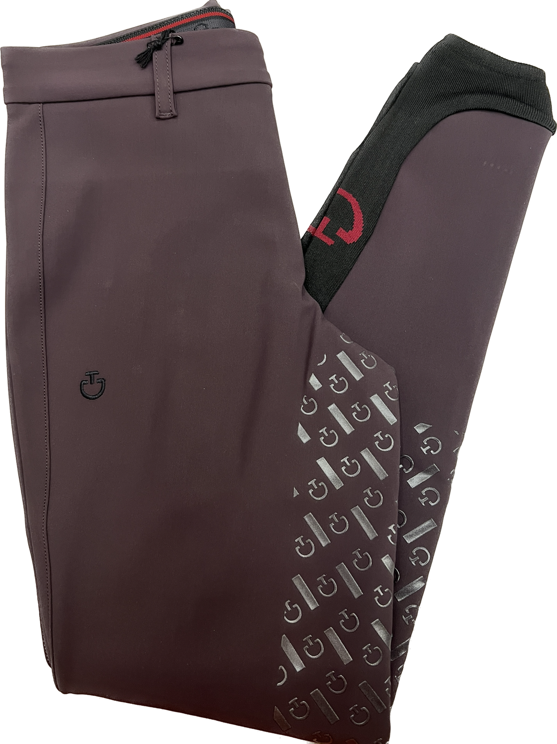 Cavalleria Toscana Kids CT Line System Riding Breeches Dark Purple (3A00), Size: 12, Color: Dark purple