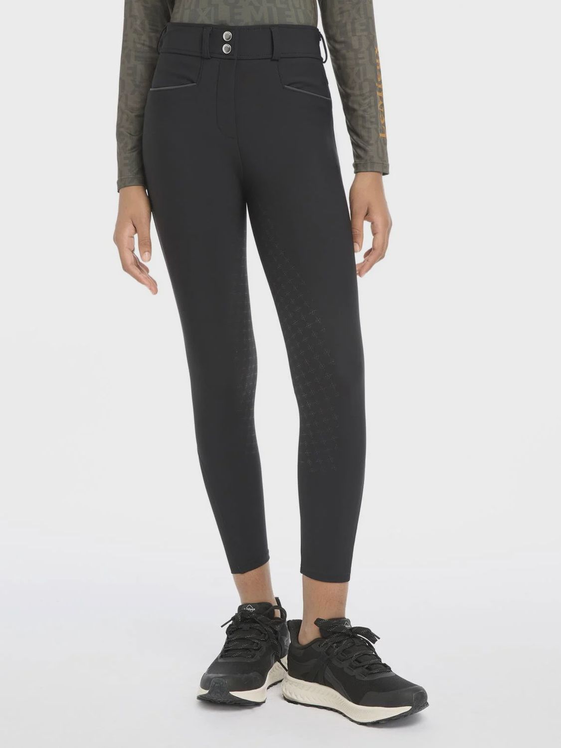 LeMieux Izzy breeches Kids, Color: Black, Size: 7-8, Detail: Full Grip