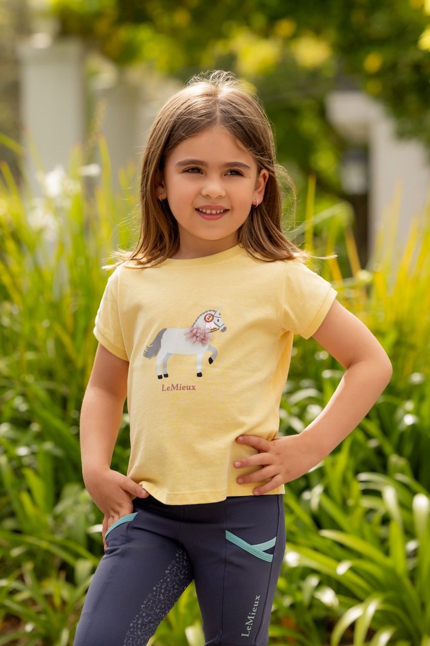 Mini Alex Tee Shirt Kids, Color: Mimosa, Size: 3-4