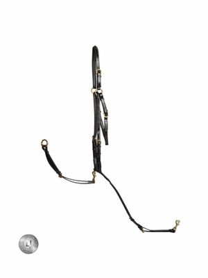LJ Leathers Pro Selected Martingale de chasse à 3 points
