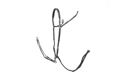 LJ Leathers 3-Point Hunting Martingale New Pro Brass Buckle
