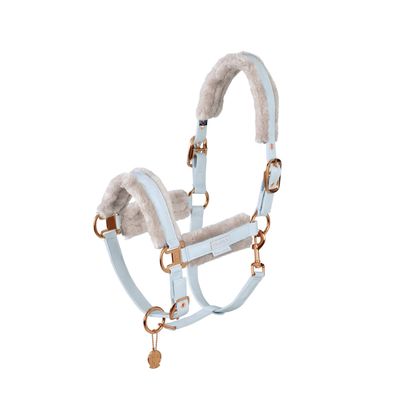 Eskadron Halter Double Pin Metallic Faux Platinum 23 Powder Blue