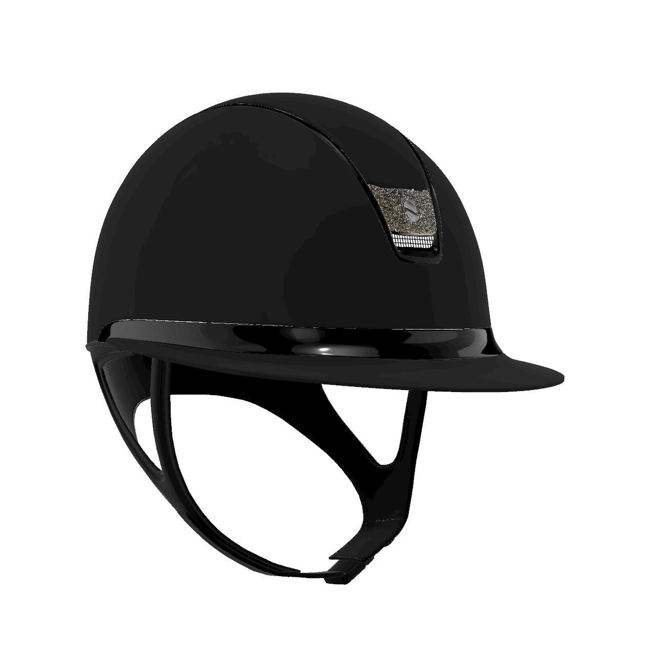Samshield Miss Shield Matt Trim Chrome Black Blazon Crystal Fabric MetalEclipse, Color: Black, Size: M (55M-58M)