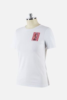 T-shirt Flekeri pour dames, Color: White, Size: XS