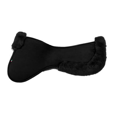 Acavallo Close Contact Halbpolster mit Memory-Schaum – Lammwolle Schwarz