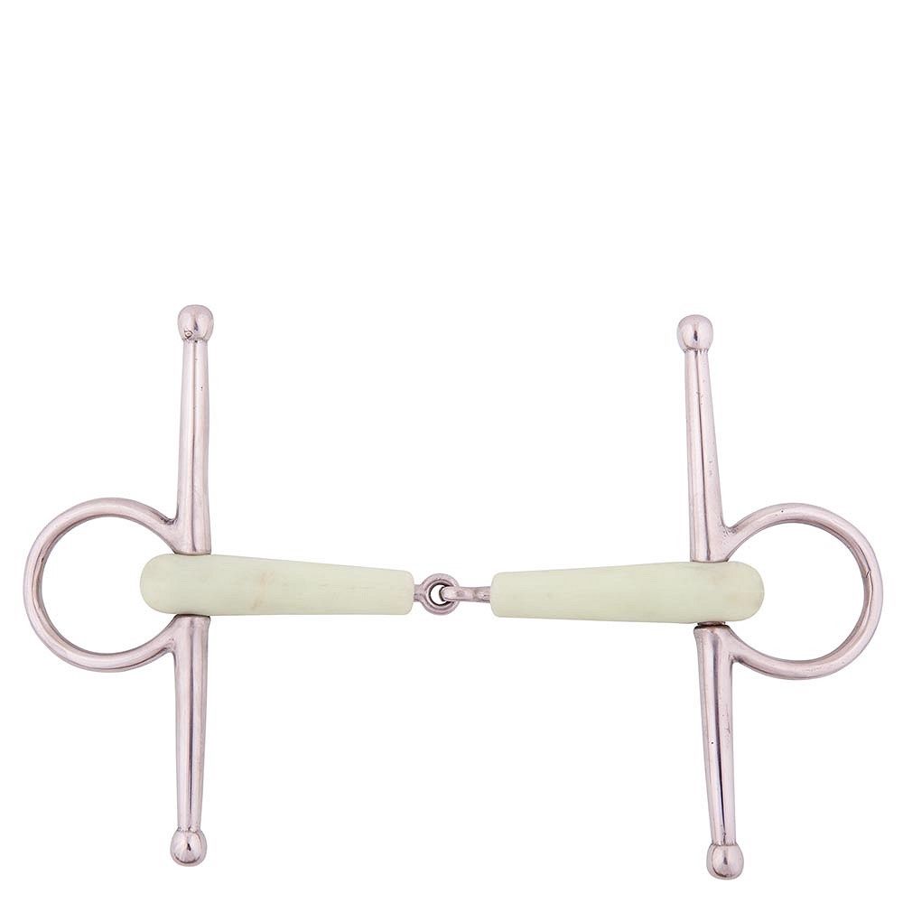 BR Only Broken Snaffle Bit Apple Mouth