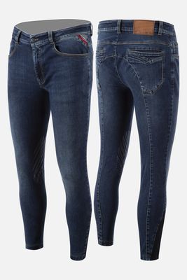 Animo Mahican Jeans Knie Grip Rijbroek, Size: XXS, Color: Navy