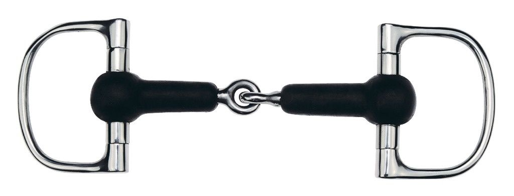 Feeling D-Snaffle Rubber Broken Ankle, Size: 13.5cm, Dikte: 19mm