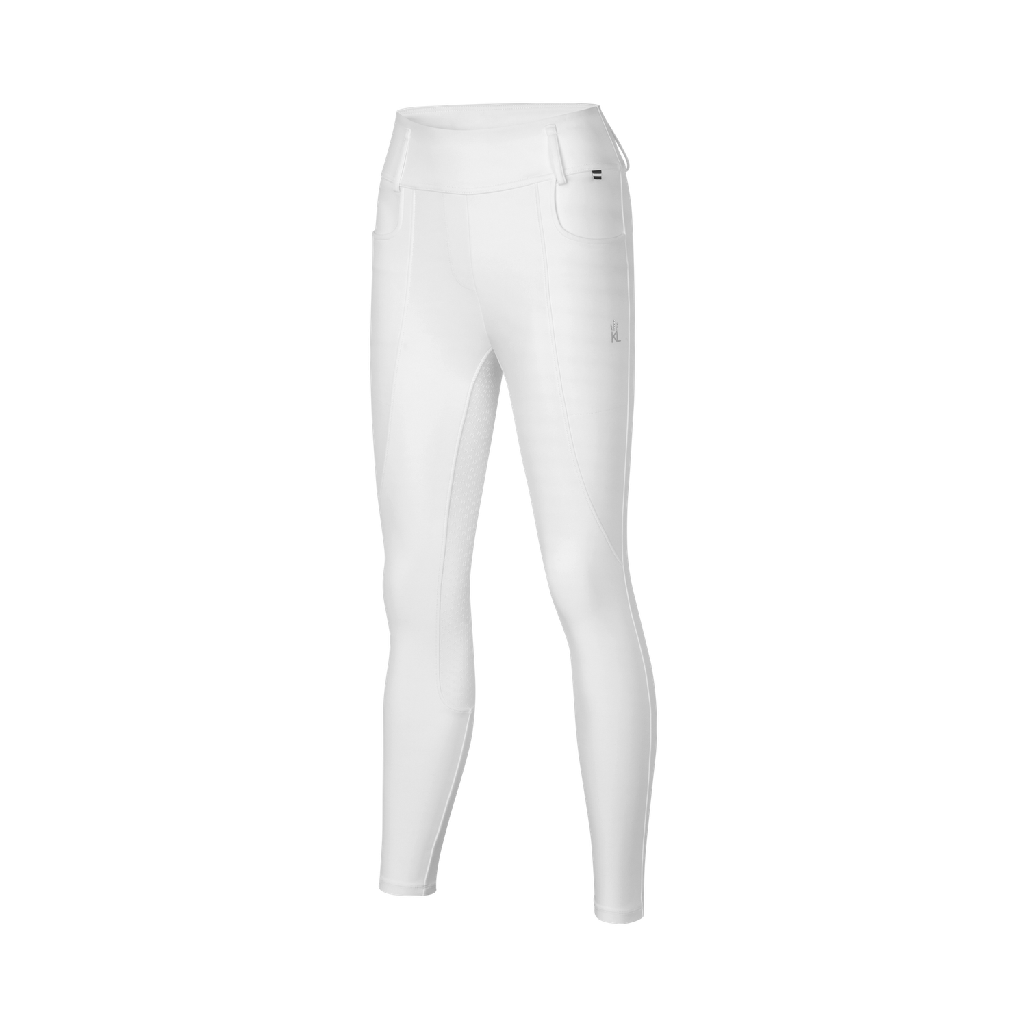 Kingsland KLKristin Full Grip A-Shape Breeches, Color: White, Size: XS