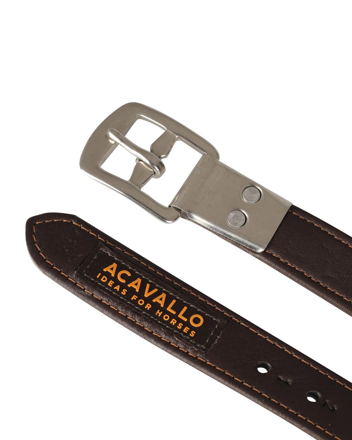 Acavallo Soft Stirrup Straps, Color: Brown, Size: 135cm