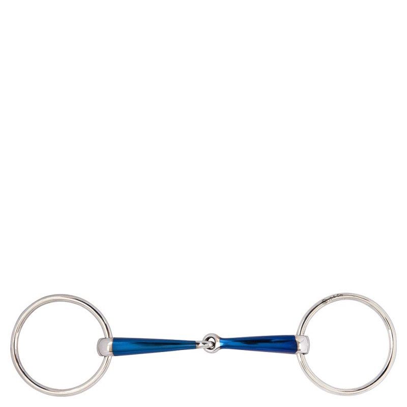 BR Single Broken Water Snaffle Sweet Iron - 14mm, Size: 12.5cm