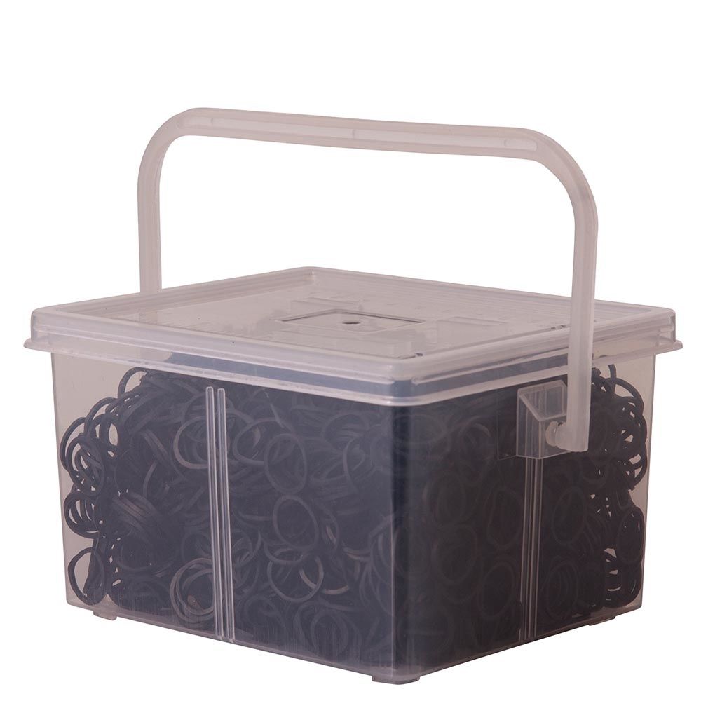 Premiere Box Mane Elastic Bands of 2500 pieces, Color: Zwart