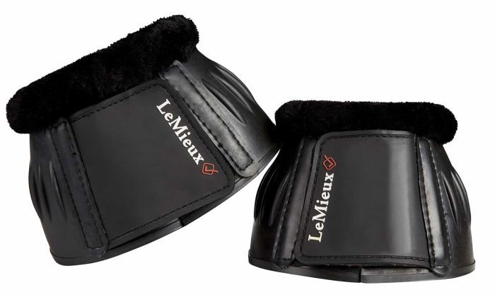 LeMieux Rubber Boots with Fleece, Color: Black, Size: XL