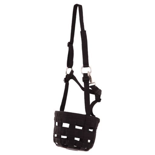 BR Grazing Mask, Color: Zwart, Size: Pony