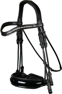 Dy&#39;on Bar and Snaffle Bridle Wide Lacquer Noseband