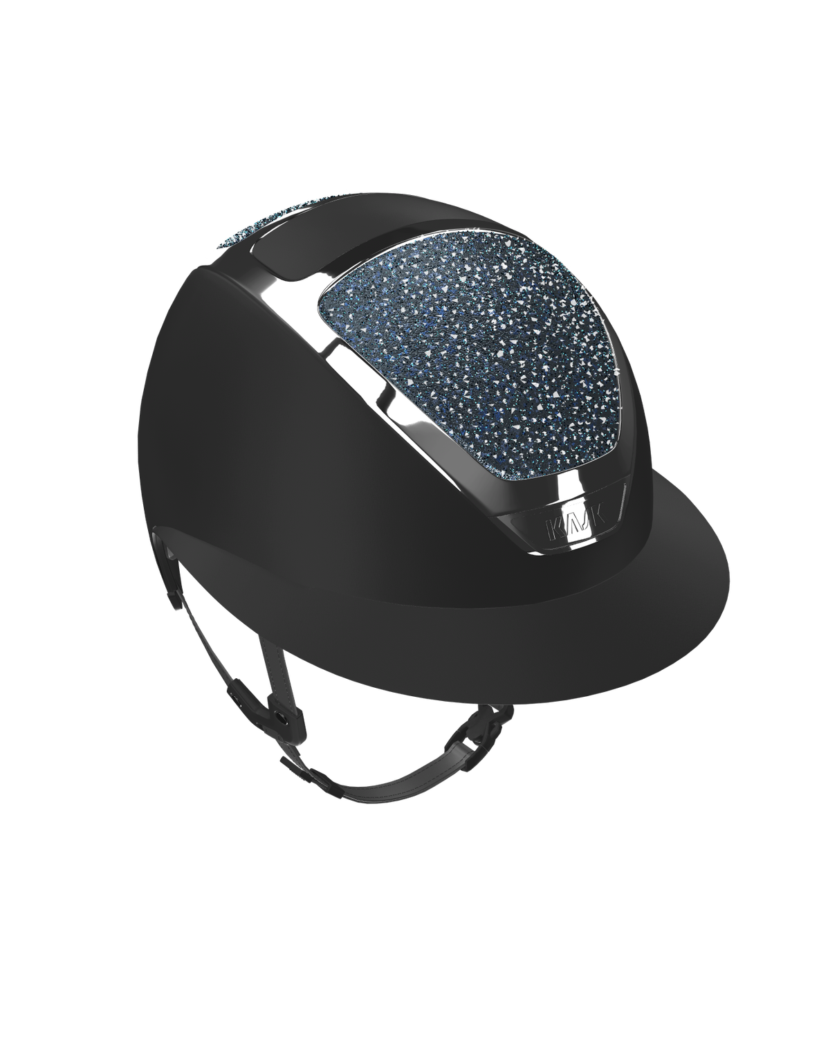 Kask Star Lady Chrom Schwarz WG11 Gestell Silber + On The Rocks Navy, Size: 57/59