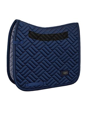 Equestrian Stockholm Saddle Pad Maze Modern Tech Navy