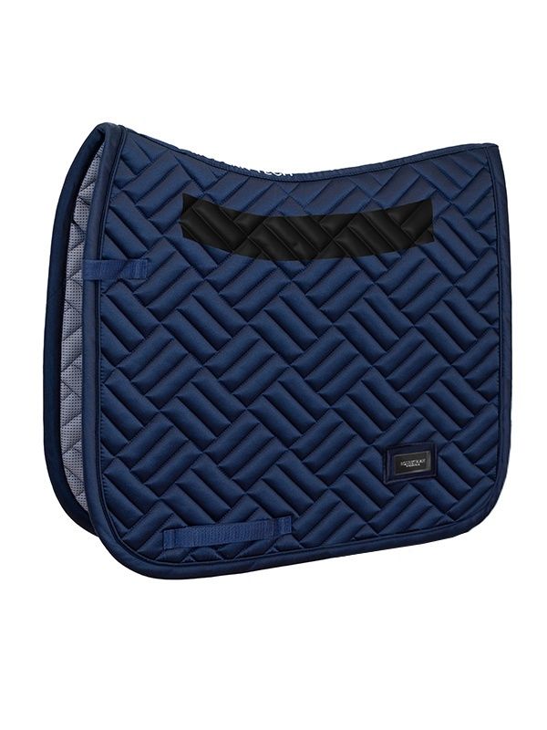 Equestrian Stockholm Saddle Pad Maze Modern Tech Navy, Size: Dressage