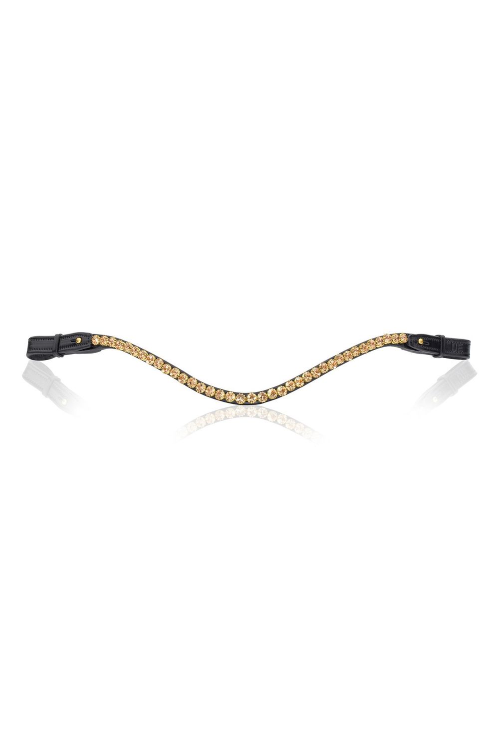 Utzon Elegant Headband, Color: Gold/Brown, Size: Full