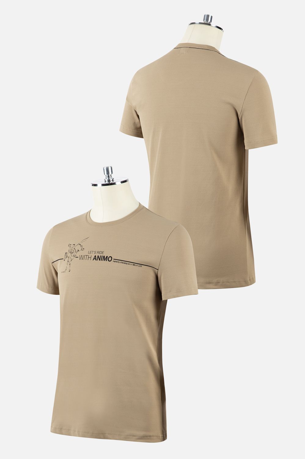 Animo Camaiore Beige Shirt Men, Color: Beige, Size: XS