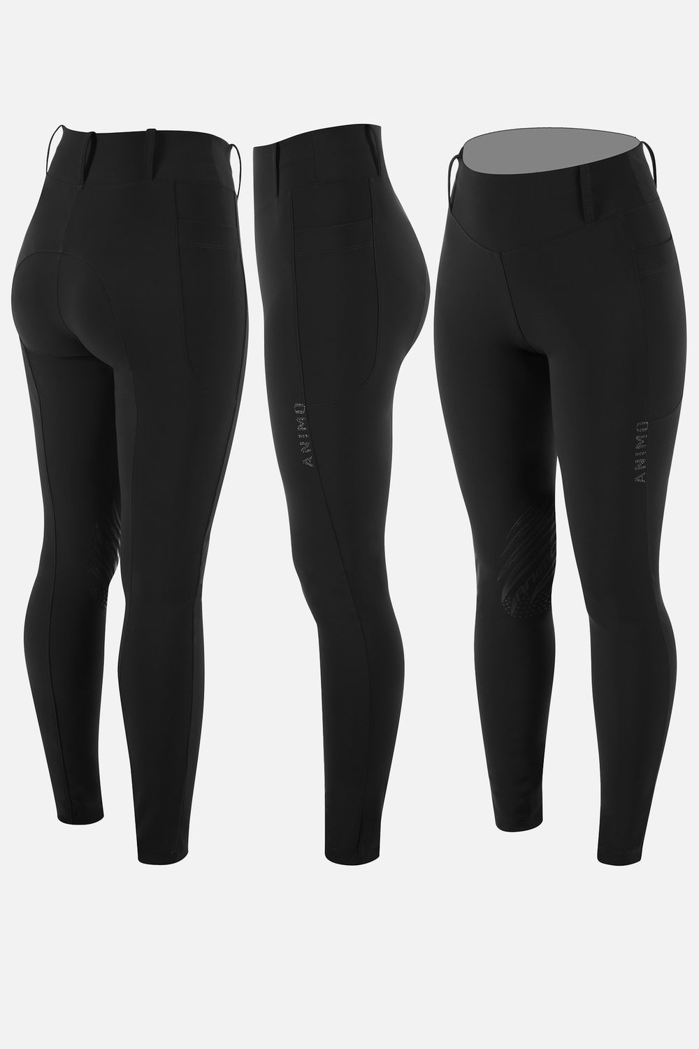 Animo Nashville Full Grip Leggings, Color: Black, Size: XS
