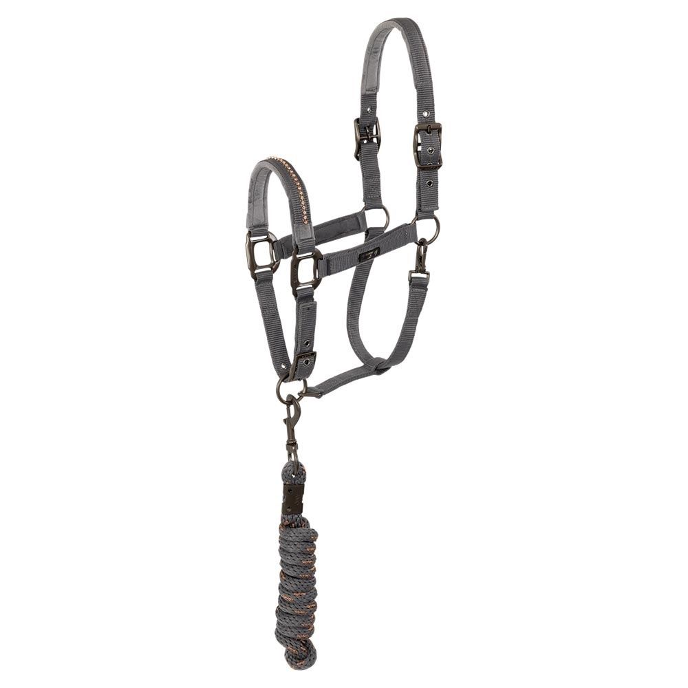 Anky Halter and Rope Stones ATH23001, Color: Steel Grey, Size: Full