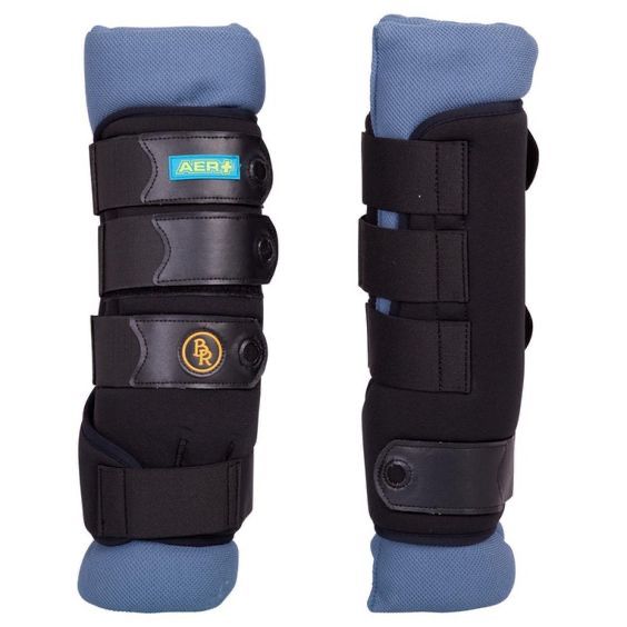 BR Stable Protectors AER+ front legs, Color: Zwart, Size: L