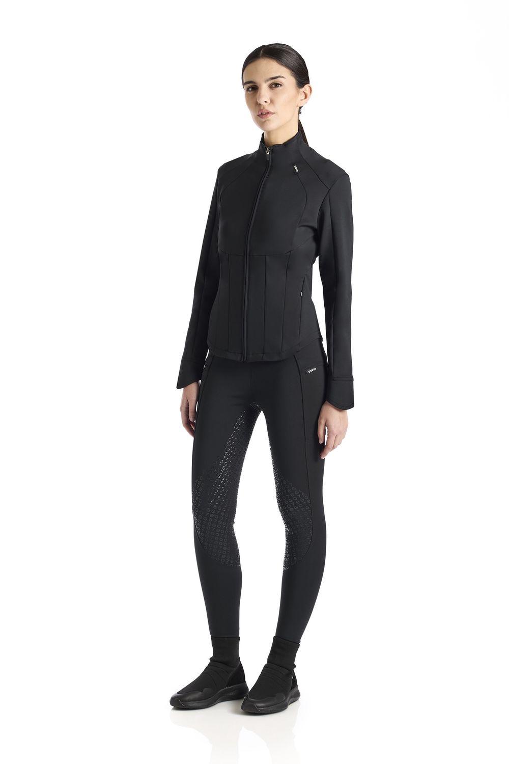 EGO7 Taillierte Strickjacke Damen, Color: Black, Size: XS