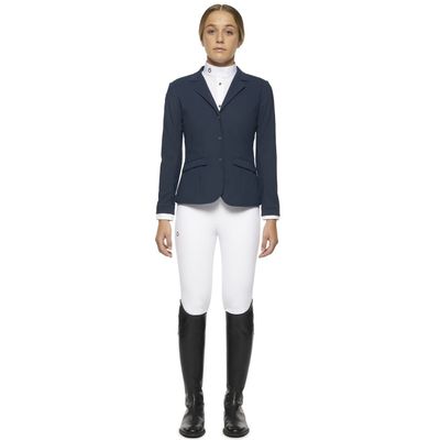 Cavalleria Toscana Kid&#39;s Lightweight Jersey Zipper Competition Jacket