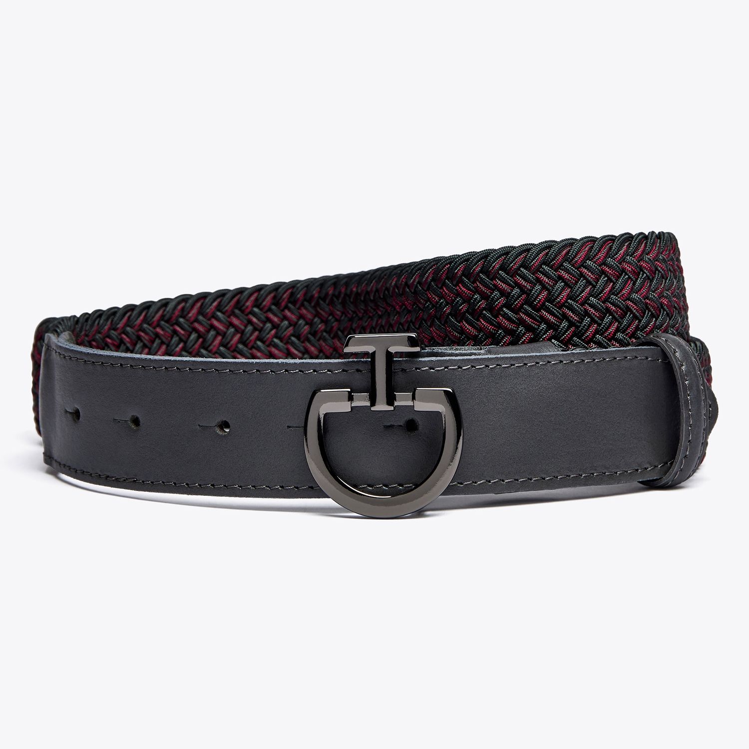 Cavalleria Toscana Elastischer Gürtel für Herren, Color: Bordeaux, Size: S