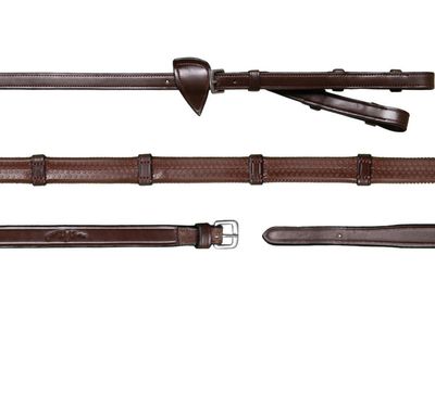 Dy&#39;on 1/2 Converter Rubber Reins With 7 Leather Loops