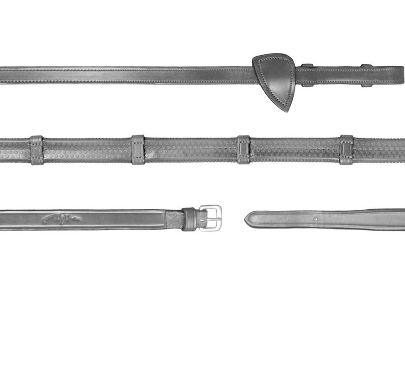 Dy&#39;on 1/2 Rubber Reins with 7 Leather Stops