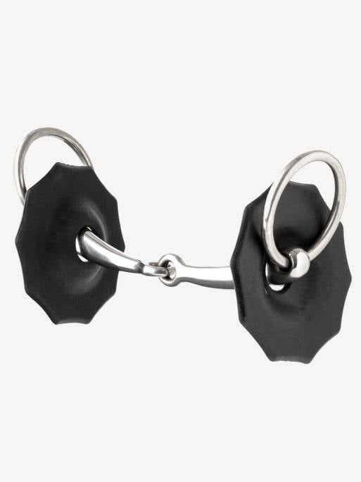 LeMieux Contoured Rubber Bit Rings, Color: Black