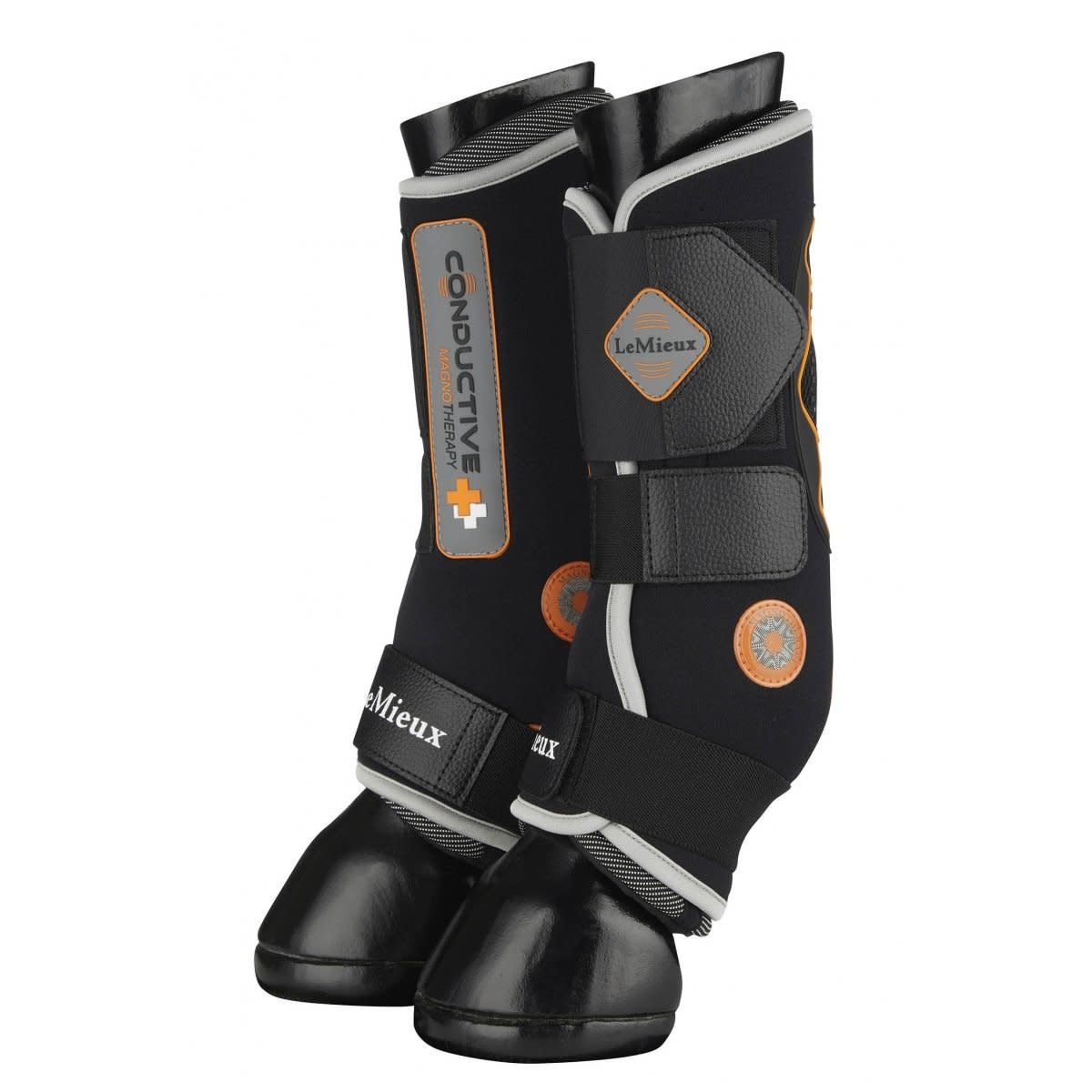 LeMieux Conductive Magno Magnetic Leg Protectors, Color: Black, Size: S