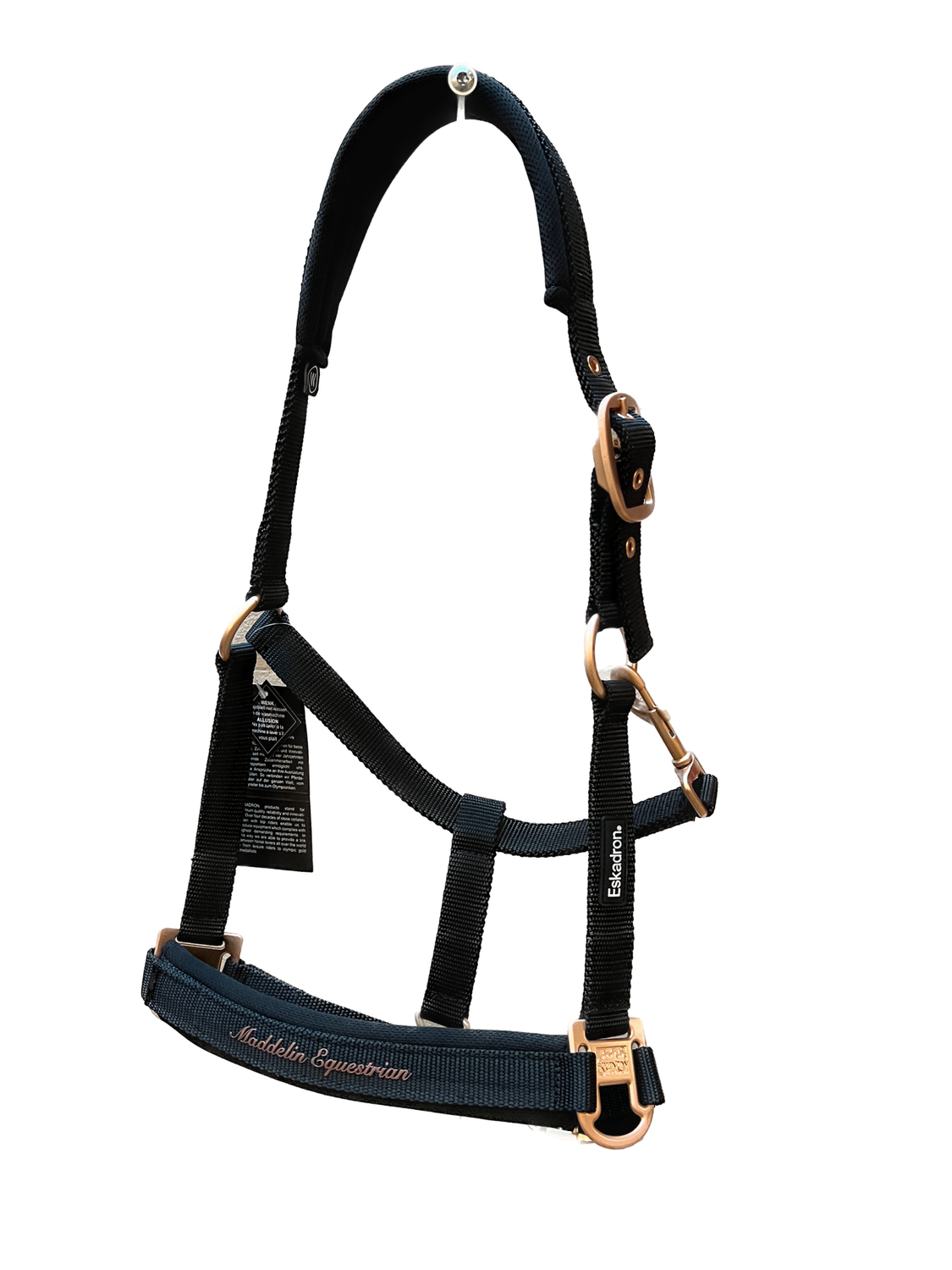 Headcollar Squadron &quot;Maddelin Equestrian&quot;, Color: Black, Size: Pony