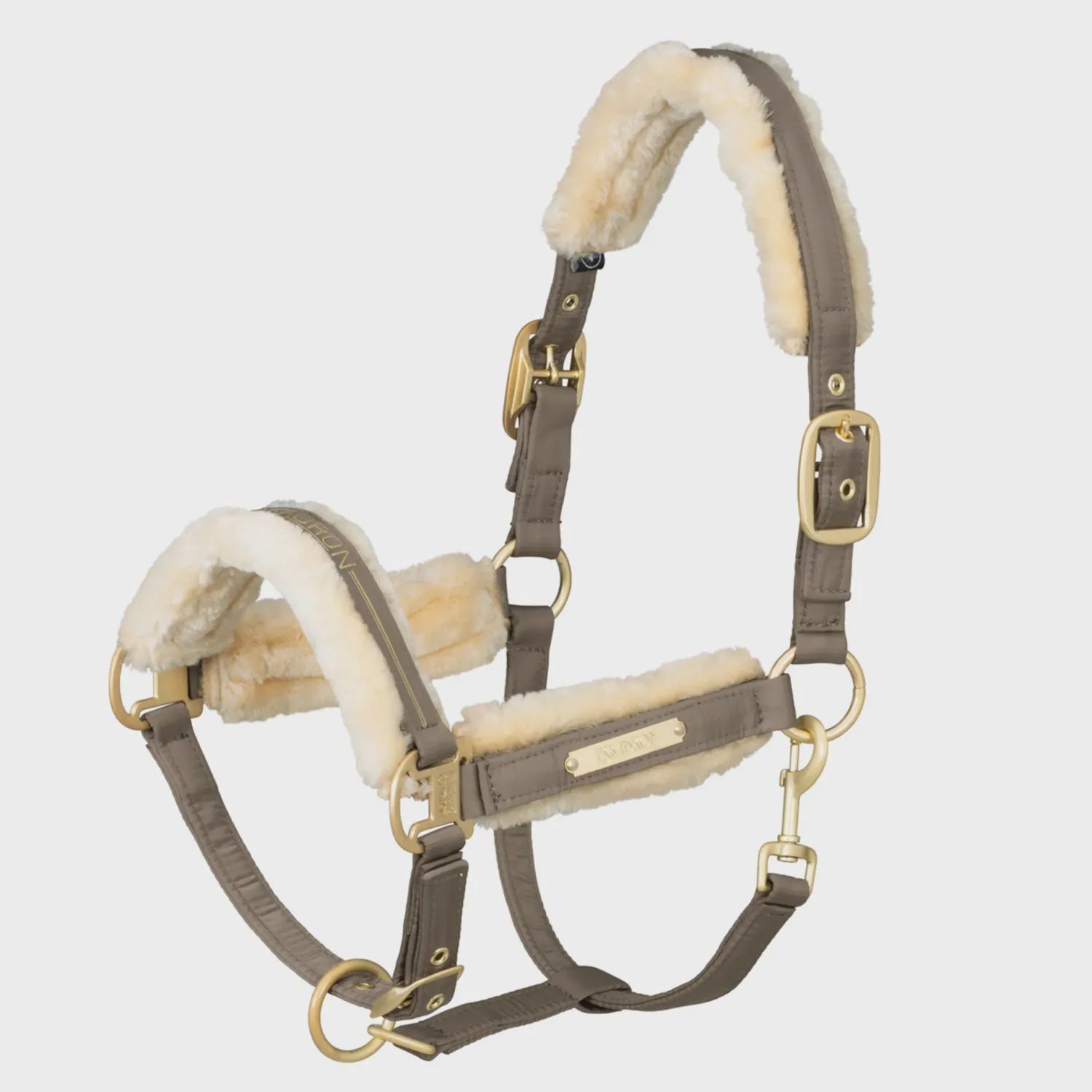 Eskadron Headcollar Glossy Fauxfur Heritage, Color: Plaza Taupe, Size: Full
