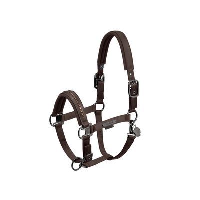 Eskadron Headcollar Double Pin Glossy Crystal Platinum 24
