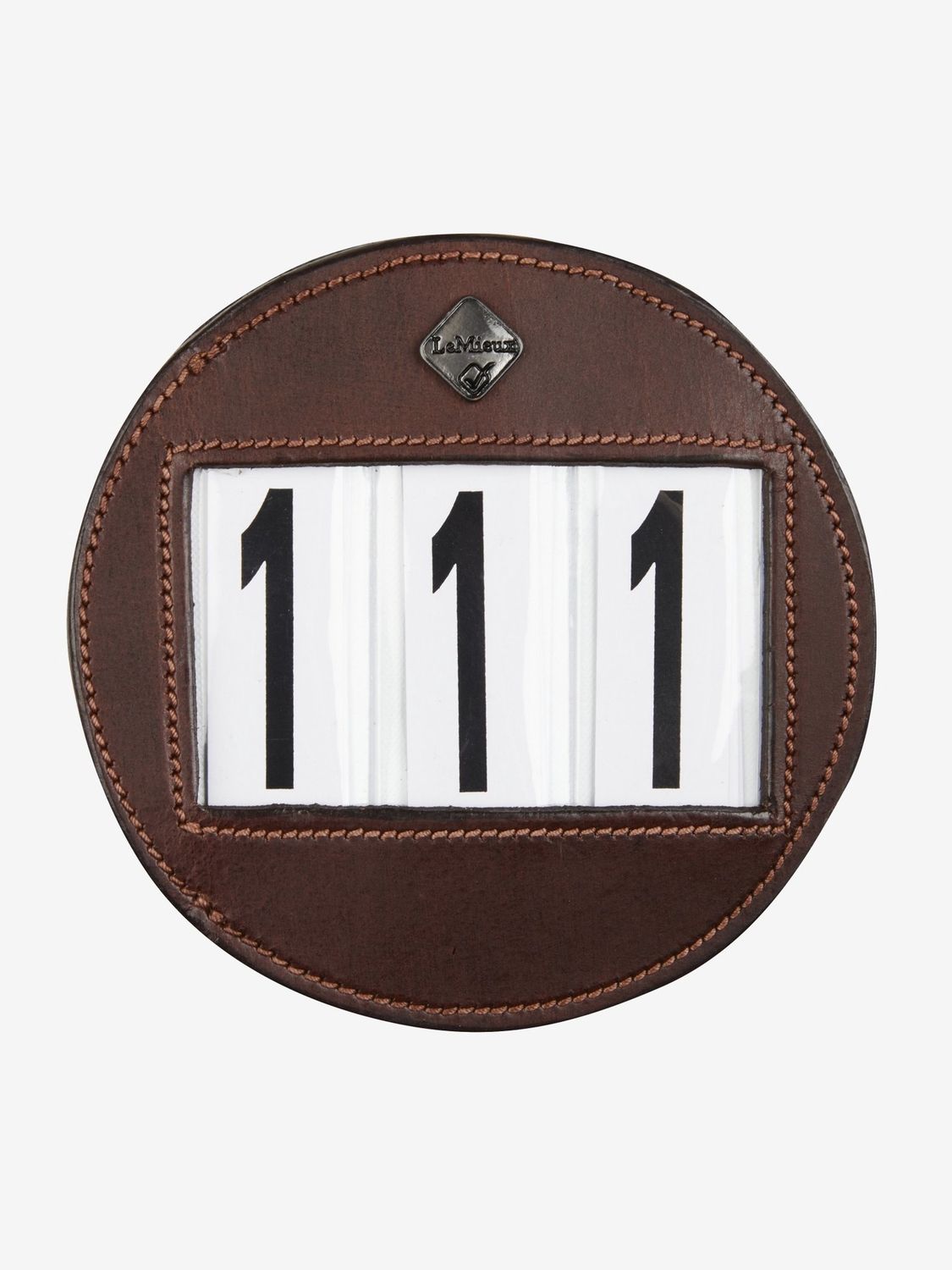 LeMieux Trense Nummernhalter, Color: Brown
