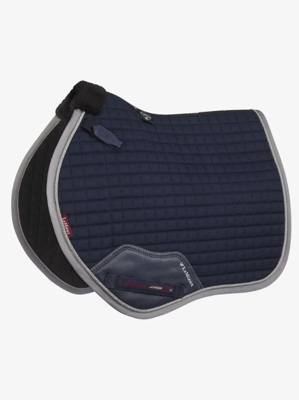 LeMieux Junior Pro GP/Jump Square Saddle Pad, Color: Navy, Size: Jump - Pony