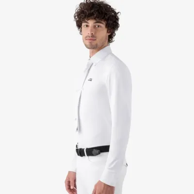 Equiline David Competition Polo Long Sleeves White