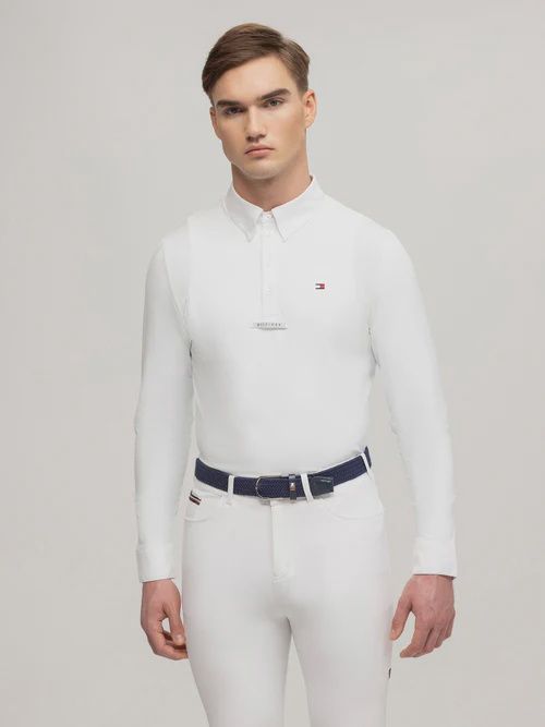 Tommy Hilfiger Equestrian Columbus Competition Shirt Men, Color: White, Size: XS