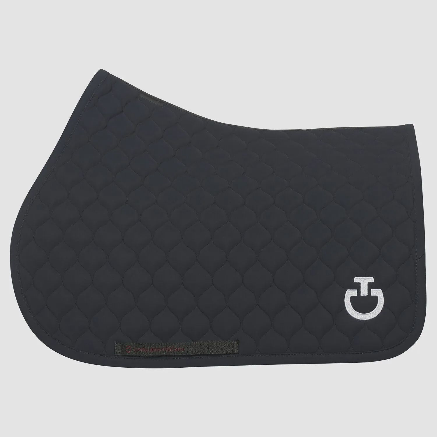 Cavalleria Toscana Circular-Quilted Saddle Pad Jumping, Color: Navy (7979), Size: Jump - Pony