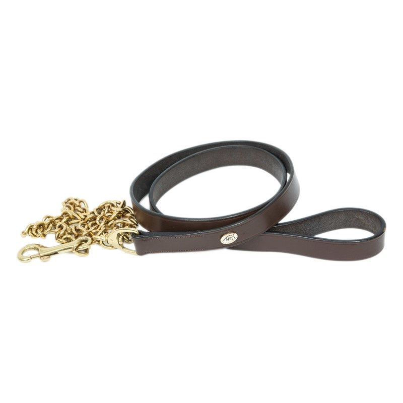 HFI Leather Lead, Color: Brown, Size: One Size