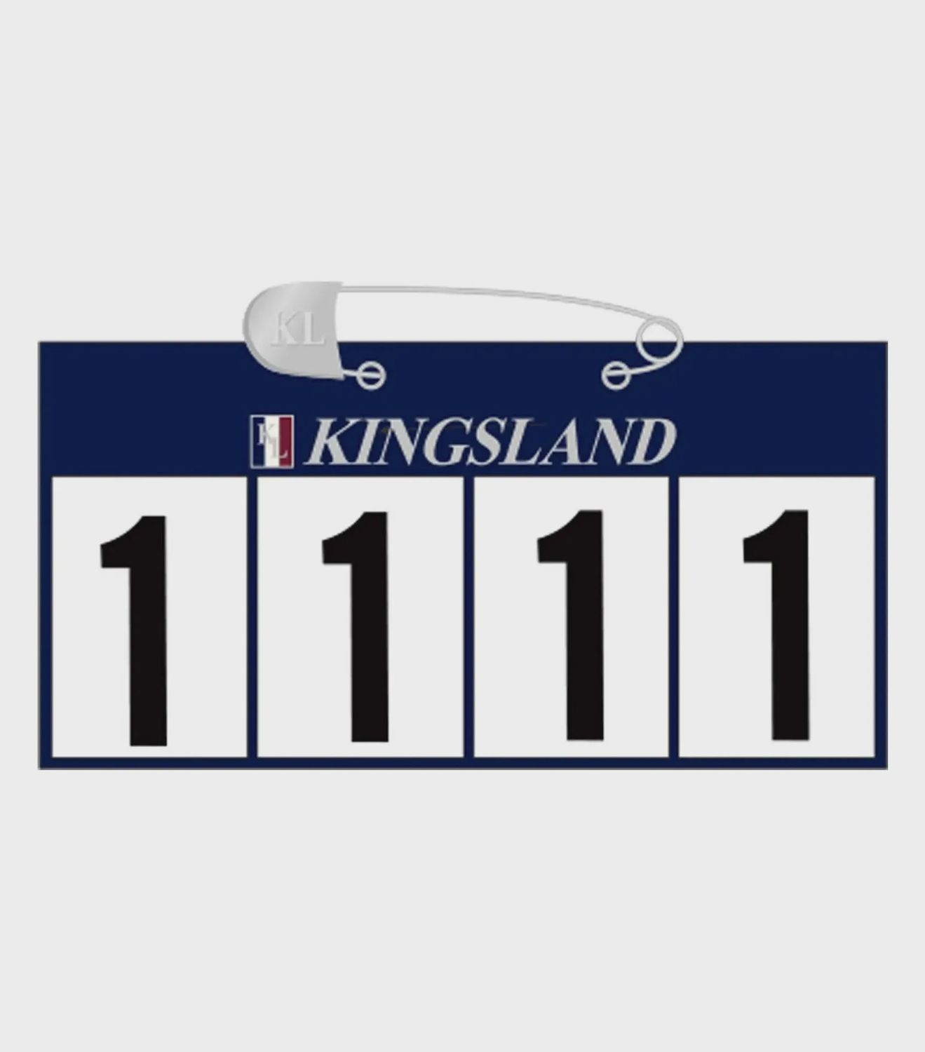 Kingsland KLpalmer Number Plate W4 Numbers, Color: Navy
