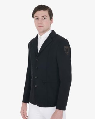 Equestro Heren Wedstrijdjas met Contrasterend Geborduurd Logo