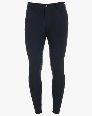 Equestro Men&#39;s Slim Fit Summer Breeches Knee Grip