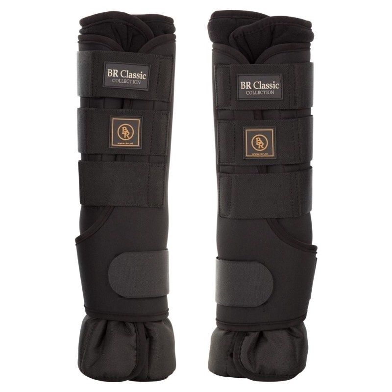 BR Classic Stall Guards, Color: Zwart, Voor/achter: Voorbenen, Size: S