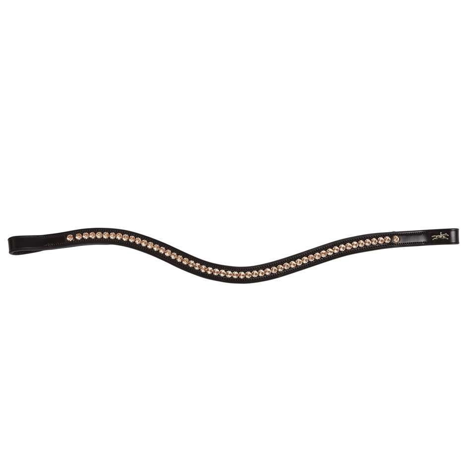 Schockemöhle Front Strap Diamond Select, Color: Black/Orange, Size: Full