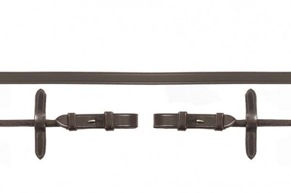 Schockemöhle Stang &amp; Trens snaffle rolled, Color: Dark Brown/Gold, Size: Full