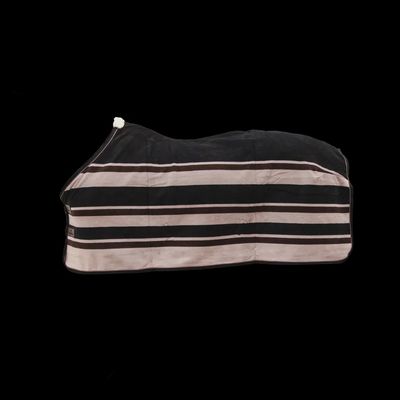 Kentucky Fleece Horse Blanket Heavy Stripes Brown/Beige